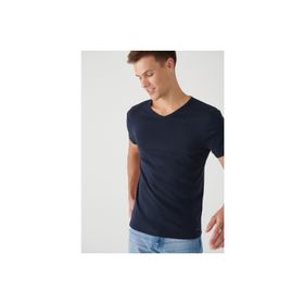 Mavi 063748-17588 V Yaka Lacivert Basic Erkek T-shirt
