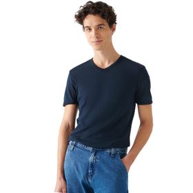 Mavi 063748-17588 V Yaka Lacivert Basic Erkek T-shirt