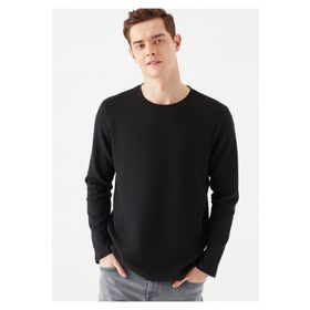 Mavi 064622-21842 Uzun Kollu Siyah Basic Erkek Sweatshirt