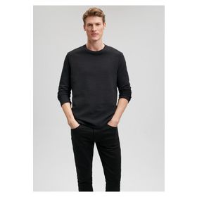 Mavi 064622-21842 Uzun Kollu Siyah Basic Erkek T-shirt