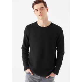 Mavi 064622-21842 Uzun Kollu Siyah Basic Erkek T-shirt