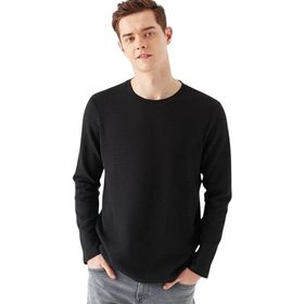 Mavi 064622-21842 Uzun Kollu Siyah Basic Erkek T-shirt