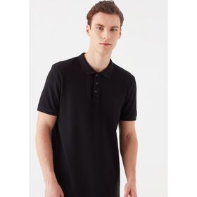 Mavi 064946-21842 Düz Siyah Erkek Polo T-Shirt