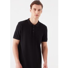 Mavi 064946-21842 Düz Siyah Erkek Polo T-Shirt