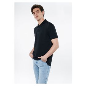Mavi 064946-21842 Düz Siyah Erkek Polo T-Shirt