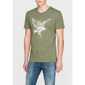 Mavi 065008-27069 Baskılı Yeşil Erkek T-Shirt