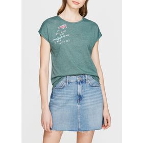 Mavi 065008-27069 Baskılı Yeşil Erkek T-Shirt