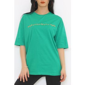 Mavi 065008-27069 Baskılı Yeşil Erkek T-Shirt