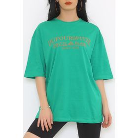 Mavi 065008-27069 Baskılı Yeşil Erkek T-Shirt