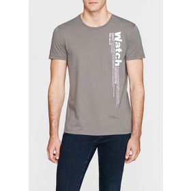 Mavi 065040-27076 Baskılı Gri Erkek T-Shirt