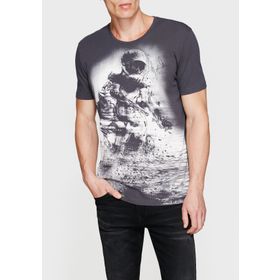 Mavi 065040-27076 Baskılı Gri Erkek T-Shirt