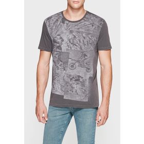 Mavi 065040-27076 Baskılı Gri Erkek T-Shirt
