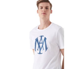 Mavi 065109-620 Logo Baskılı Beyaz Erkek T-Shirt