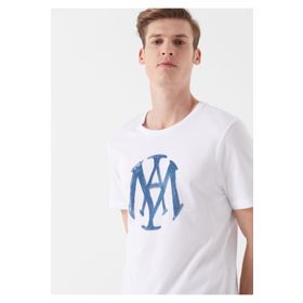 Mavi 065109-620 Logo Baskılı Beyaz Erkek T-Shirt