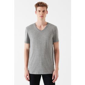 Mavi 065586-28386 Gri V Yaka Erkek T-shirt