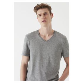 Mavi 065586-28386 Gri V Yaka Erkek T-shirt