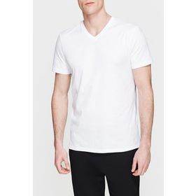 Mavi 065586-620 Beyaz V Yaka Erkek T-shirt