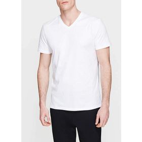 Mavi 065586-620 Beyaz V Yaka Erkek T-shirt