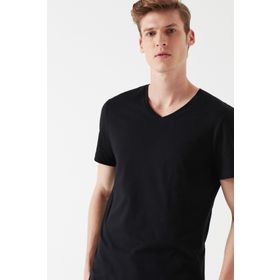 Mavi 065586-900 Siyah V Yaka Erkek T-shirt