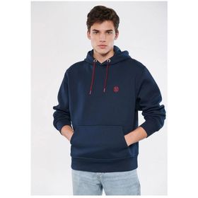 Mavi 065809-29743 Mavi Logolu Kapüşonlu Lacivert Erkek Sweatshirt