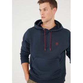 Mavi 065809-29743 Mavi Logolu Kapüşonlu Lacivert Erkek Sweatshirt