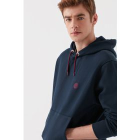 Mavi 065809-29743 Mavi Logolu Kapüşonlu Lacivert Erkek Sweatshirt