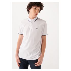 Mavi 066039-620 Beyaz Polo Erkek T-shirt