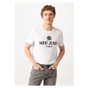 Mavi 066195-620 Polo Yaka Normal Kalıp Beyaz Erkek T-Shirt