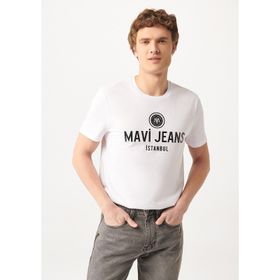 Mavi 066195-620 Polo Yaka Normal Kalıp Beyaz Erkek T-Shirt