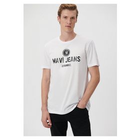 Mavi 066195-620 Polo Yaka Normal Kalıp Beyaz Erkek T-Shirt