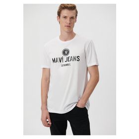 Mavi 066195-620 Polo Yaka Normal Kalıp Beyaz Erkek T-Shirt