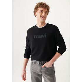 Mavi 066303-900 Bisiklet Yaka Oversized Baskılı Erkek Sweatshirt