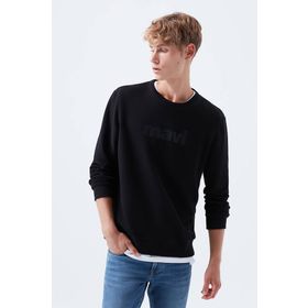 Mavi 066303-900 Bisiklet Yaka Oversized Baskılı Erkek Sweatshirt