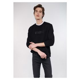 Mavi 066303-900 Bisiklet Yaka Oversized Baskılı Erkek Sweatshirt