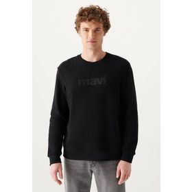 Mavi 066303-900 Bisiklet Yaka Oversized Baskılı Erkek Sweatshirt