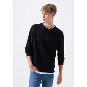 Mavi 066303-900 Bisiklet Yaka Oversized Baskılı Erkek Sweatshirt