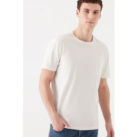 Mavi 066483-30701 Doğa Dostu Beyaz Basic Erkek T-shirt