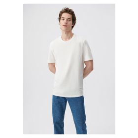 Mavi 066483-30701 Doğa Dostu Beyaz Basic Erkek T-shirt