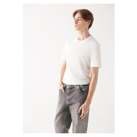 Mavi 066483-30701 Doğa Dostu Beyaz Basic Erkek T-shirt