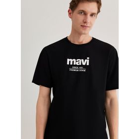 Mavi 066849-900 Since 1991 Baskılı Siyah Erkek T-shirt