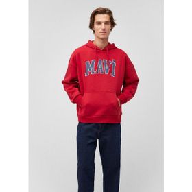 Mavi 067149-70464 Logo Baskılı Kırmızı Erkek Sweatshirt