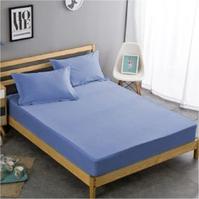 Mavi 100x200 cm Tek Kişilik Penye Çarşaf