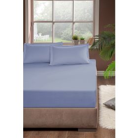 Mavi 100x200 cm Tek Kişilik Penye Çarşaf