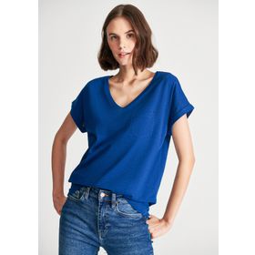 Mavi 1600961-30808 Lacivert Cepli Basic Kadın T-shirt