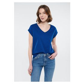Mavi 1600961-30808 Lacivert Cepli Basic Kadın T-shirt
