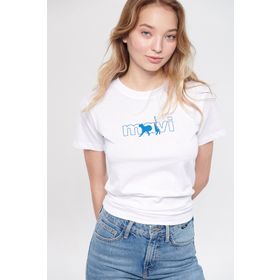Mavi 1611478-620 Beyaz Baskılı Kadın T-Shirt