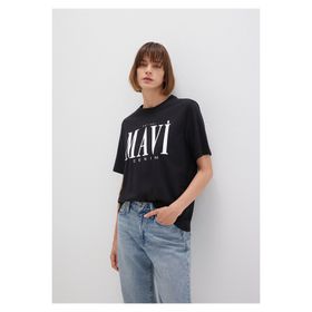 Mavi 1611990-900 Siyah Kadın T-shirt