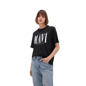 Mavi 1611990-900 Siyah Kadın T-shirt
