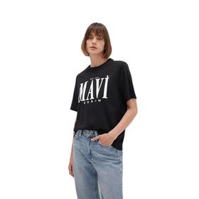 Mavi 1611990-900 Siyah Kadın T-shirt