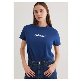 Mavi 1612242-70722 Lacivert Kadın T-shirt